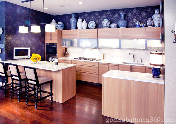 đồ gốm sứ trang trí không gian nhà bếp, phòng khách