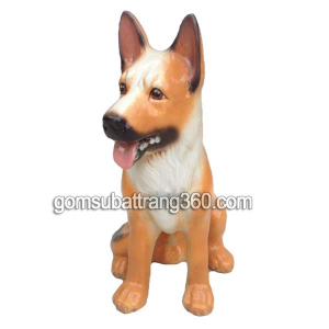 tượng chó bằng gốm sứ Bát Tràng