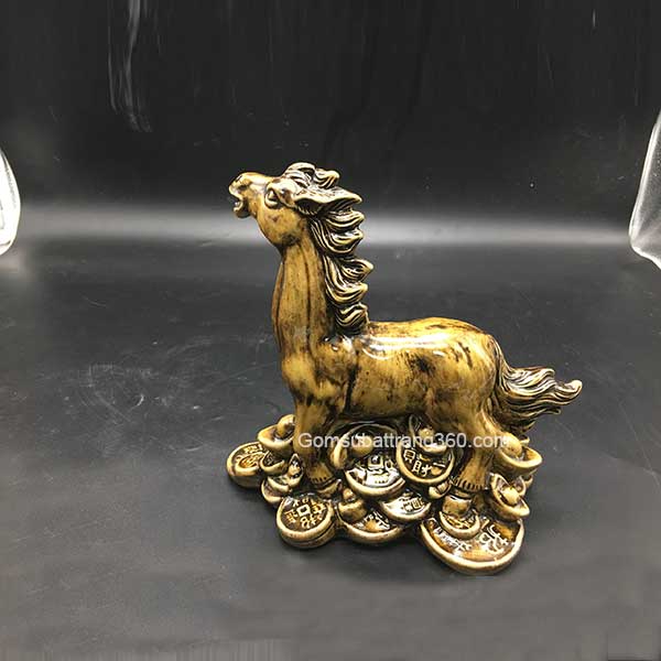 Ngựa đứng tiền Bát Tràng bằng sứ cao cấp - gốm sứ Bát Tràng 360 