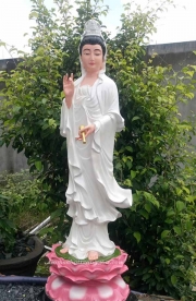 Mẫu tượng Phật bà Quan Âm đẹp bằng thạch cao
